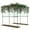 Black, variant on Outsunny Garden Arch Trellis, 7.3 FT Tall Cucumber Trellis, Black