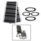 thumbnail image 5 of Reemplazo de tela para sillón reclinable, impermeable, de malla, plegable Negro Gris + Cuerda, 5 of 8