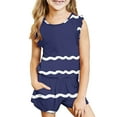 thumbnail image 4 of HAOTAGS Girls Short Outfit Sets,Summer Print Casual Sleeveless Tank Top Round Neck Kids 2PC Outfit Sets Size 7-8 Years, 4 of 9