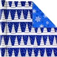 thumbnail image 4 of Papier d'Emballage Réversible, Bleu et Blanc (Lot de 3, 120 Pi2 Total), 4 of 6