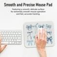 thumbnail image 2 of Blue Bows Mouse Pad, Coastal Blue Preppy Cute Mouse Pads For Office Gaming and Working, 9in8in, 2 of 5