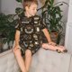 thumbnail image 4 of Balery coffee shop house Conjunto de Pijama Infantil de Manga Corta con Estampado – Ropa de Dormir de Algodón Suave-Medium, 4 of 6