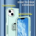 thumbnail image 4 of Funda con soporte de anillo para iPhone 14, protección total, compatible con soporte magnético para coche, resistente a arañazos, 4 of 5