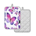 thumbnail image 2 of 2 Pieces Square Heat Insulation Pads Square Heat Insulation Gloves Oven Gloves Kitchen Gloves Cooking Gloves Heat Insulation Gloves Watercolor Butterfly Pattern, 2 of 7