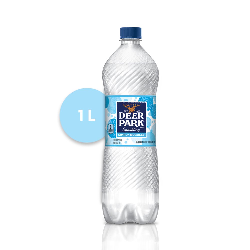 Deer Park Sparkling Water, Simply Bubbles, 33.8 oz. Bottle Walmart