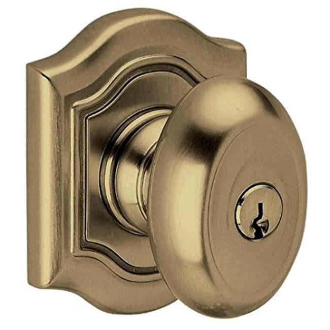Baldwin 5237050ENTR Bethpage Style Keyed Entry Door Knob Set, Satin