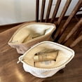 thumbnail image 4 of Bolsa de maquillaje de tela para cosméticos con cierre de lona para mujeres, color blanco, linda coqueta, grande, cartuchera preppy, organizr de aseo, accesorios de viaje, 4 of 4