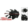 thumbnail image 4 of 1100W/1500W 135mm Diameter 9 Vane Air Compressor Replacement Fan Black, 4 of 5