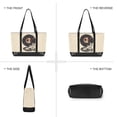 thumbnail image 6 of FORMRS Canvas Laptop Tote Bag for Women with 15.6" Computer Compartments Shoulder Handbag, Space Record, 6 of 7