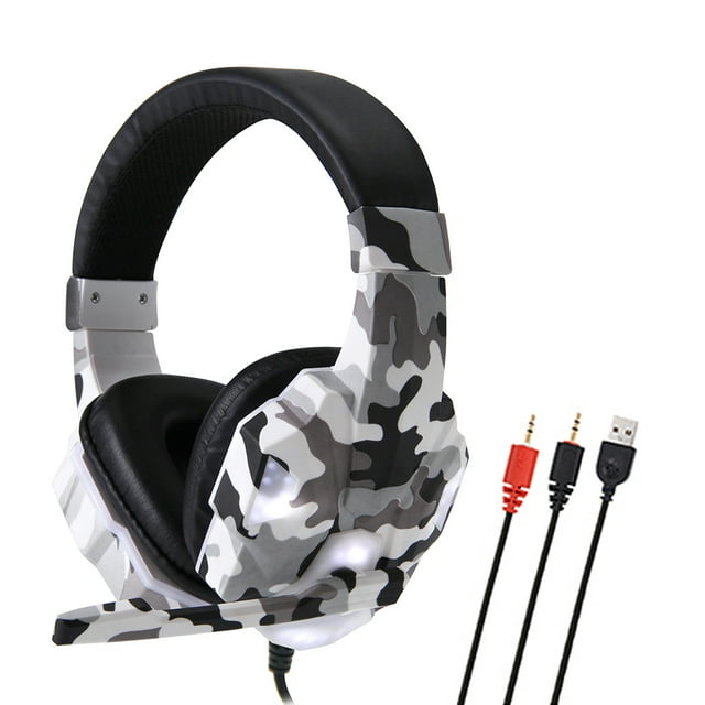 SY830MV Gaming Headset 3.5mm Auriculares con cable sobre la oreja Auriculares E-Sport con cance CACAGOO Auriculares para juegos