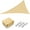 Beige, variant on 1 Pack 25'x25'x25' Triangle Sun Shade Sail Watermelon Red 97% UV Block Commercial Events Carpark Swimming Pool Camping Beach Picnic Playground Outdoor Building Canopy