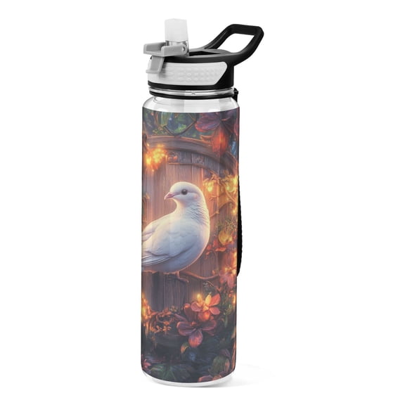 BZSMCE Sport Bottle Dove Of Dreams Outdoor sports Water Bottle Size: 10.4x3in