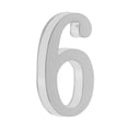 thumbnail image 4 of Número de Puerta de Metal, Número Moderno Cepillado Número de Bricolaje para licencia , Número de Hotel Número 6, 4 of 7