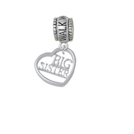 Big Sister in Open Heart - 5/8'' - Walk With Jesus Charm Bead