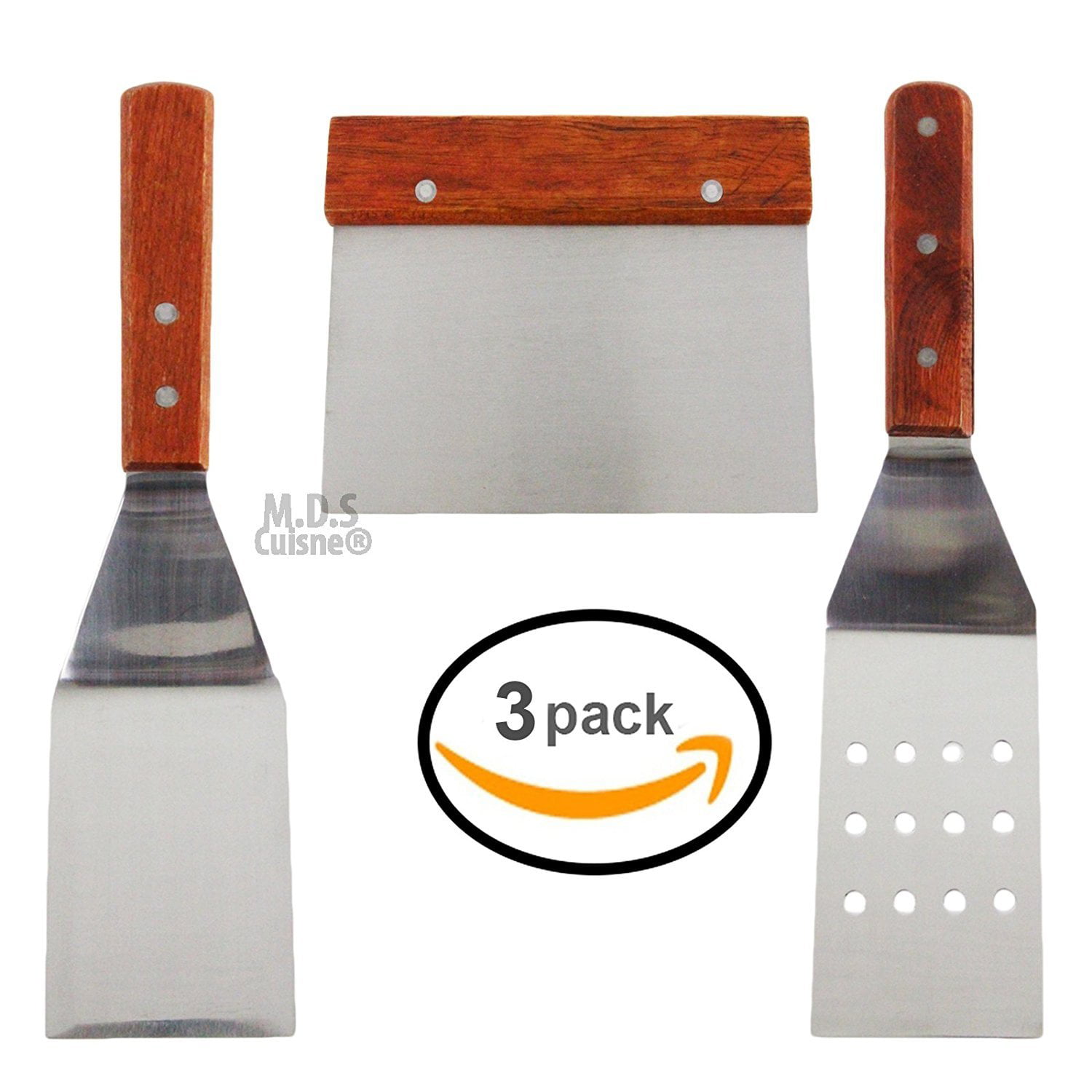 Onlyfire Multi-purpose Grill and Griddle Spatula Set Fits for Blackstone Grill, 