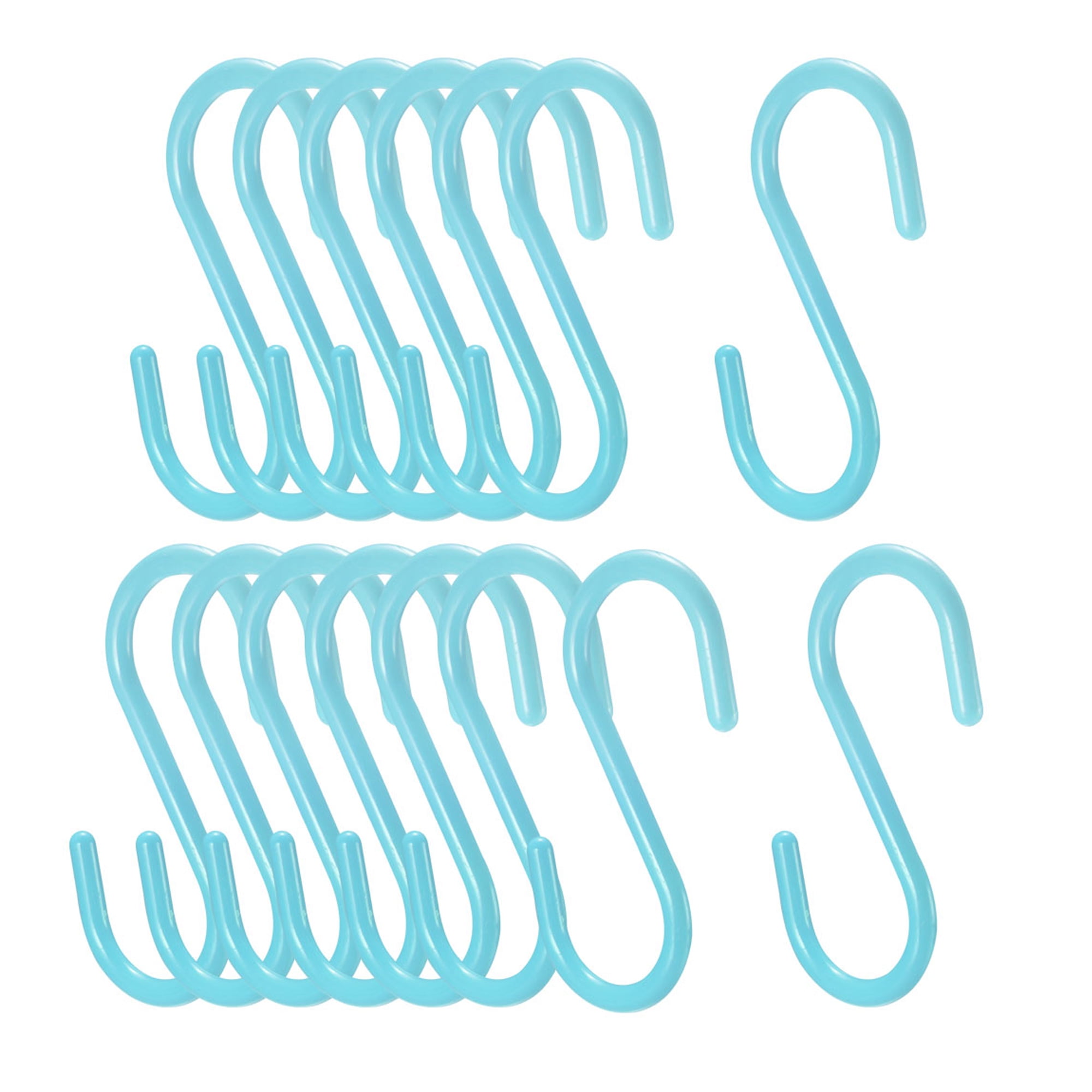 Plastic S Hooks 4.9" S Shaped Hook Hangers for Kitchen Bathroom Bedroom