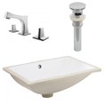 thumbnail image 1 of American Imaginations 20.75-in. W CSA Rectangle Bathroom Undermount Sink Set In White - Chrome Hardware - Overflow Drain Incl. AI-27114, 1 of 9