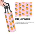 thumbnail image 4 of Yayeee 33oz Insulated Water Bottle Double Wall Stainless Steel with Flip Straw Lid, Cartoon Oranges, 4 of 7