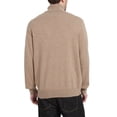 thumbnail image 5 of Kallspin Men's Turtleneck Sweaters Wool Blend Lightweight Pullover Sweaters(Coffee,Medium), 5 of 7