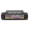 thumbnail image 1 of AN01 TPMS Look Solar Car Digital Clock with Date In-Car Temperature Display, 1 of 6