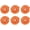 Orange, variant on 6 Pcs Sky Blue Paper Flowers, 6" 3D Tissue Pom Poms, Wedding & Birthday Party Decorations