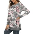 thumbnail image 6 of ONLYSHE Women's Casual Drop Long Sleeve Tunic Sweatshirt with Side Slits, S-3XL, 6 of 6