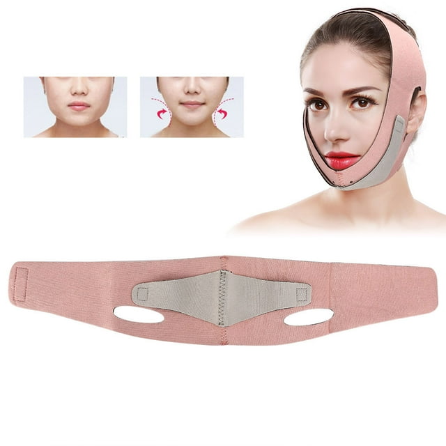 Face Lifting Bandage, Slimming Face Shield Effective Comfortable For Chin For Travel For Home Orange K-07A