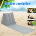 thumbnail image 3 of Outdoor Camping Pillow Triangular Cushion PVC Flocking Inflatable Pillow Portable Folding Summer Beach Lying Pillow Outdoor Travel Equipment, 3 of 5