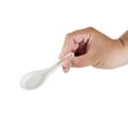 thumbnail image 6 of Voga White Melamine Asian Soup Spoon - 4 3/4" x 1 1/2" x 1 1/2" - 10 count box, 6 of 10