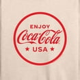 thumbnail image 3 of Coca-Cola - Enjoy Coca Cola USA  - Women's Lightweight French Terry Long Sleeve Shirt, 3 of 5