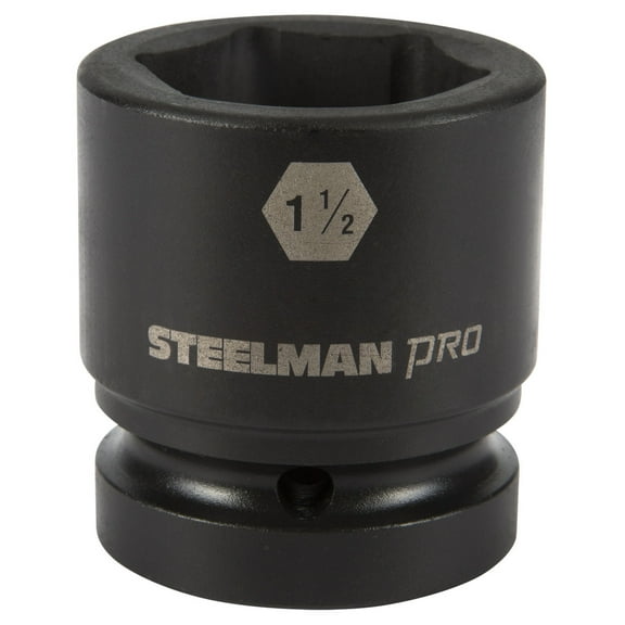 Steelman Pro 1 in. Drive 1-1/2 in. 6 Point Impact Socket 79300