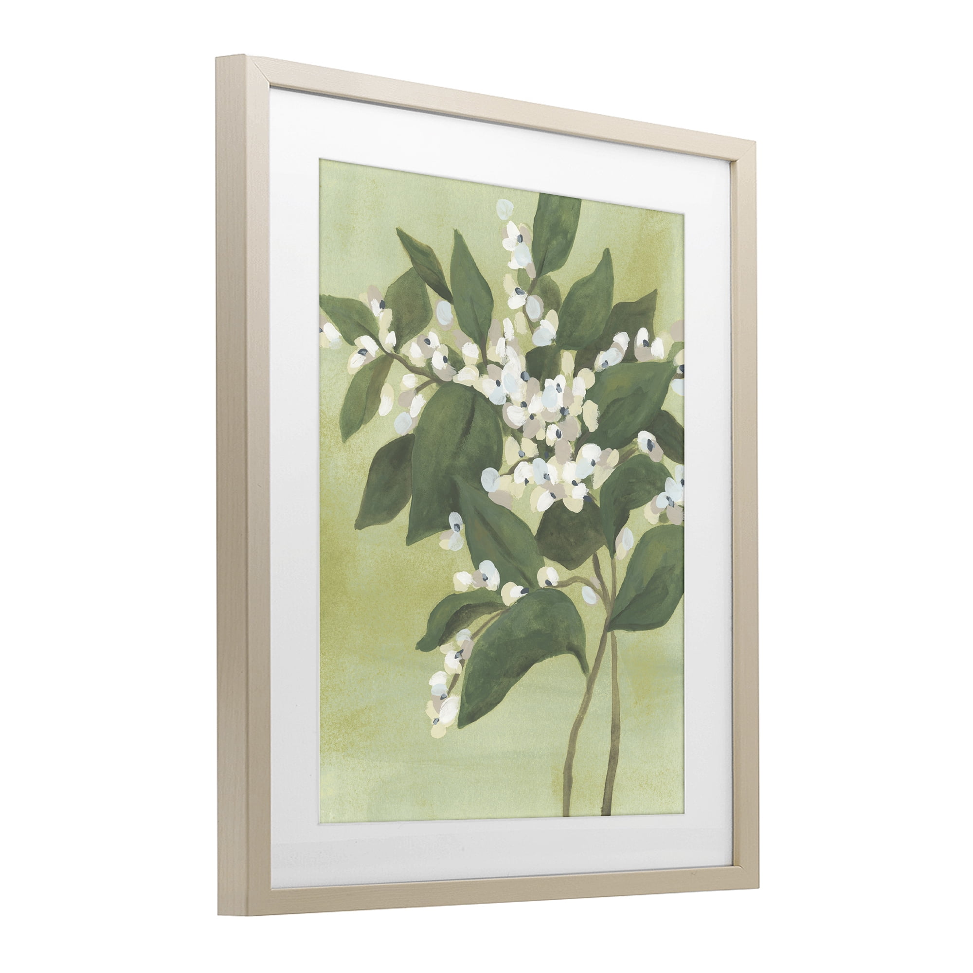 Stupell Industries Verdant Branch Bloom Birch Framed Print Under Glass, design by June Erica Vess
