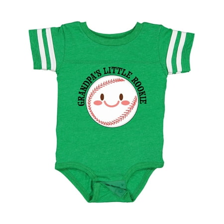 

Inktastic Grandpa s Little Rookie- Baseball Gift Baby Boy or Baby Girl Bodysuit