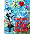 thumbnail image 4 of Stephen Chambers 25x32 Black Modern Wood Framed Wall Art Titled - Dream Big Dreams, 4 of 6