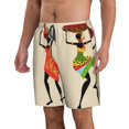 thumbnail image 2 of Balery African Women Traje de Baño Estilo Hawaiano para Hombre, Shorts de Secado Rápido con Bolsillos-3X-Large, 2 of 6