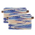 thumbnail image 2 of Palm Trees Rivers Mountains Square Storage Bins with Handles Collapsible Containing Box 1 Pack, 2 of 9
