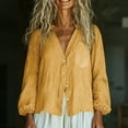 thumbnail image 4 of Women's Long Sleeve V-Neck Button Up Cardigan with Pocket for Spring Summer Fashion, 4 of 9
