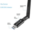 thumbnail image 3 of USB WiFi Adapter – 1200M WiFi Dongle High Speed 802.11ac 5dBi Dual Band 2.4/5GHz Wireless Network Adapter for PC/Desktop/Tablet/Laptop  Compatible with Windows  Mac OS X, 3 of 9