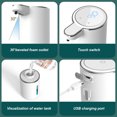 thumbnail image 1 of Dispensador de jabón líquido infrarrojo de 380ML, suministros de baño impermeables de gran capacidad, 1 of 9