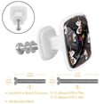 thumbnail image 2 of 4 Pieces Set Drawer Pulls Handle Square Wardrobe Cabinet Knobs with Stainless Steel Screws Furniture Kitchen Decor, 2 of 5