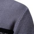 thumbnail image 4 of Suéter juvenil de retales a la moda para hombre, jersey informal de otoño, suéter tejido de calidad para hombre, 4 of 5