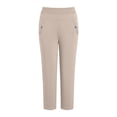 thumbnail image 4 of Capri Pants for Women High Waist Stretch Pull on Golf Capris Dressy Casual Work Pant with Pockets, 4 of 5