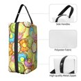 thumbnail image 3 of XMXT Large Capacity Makeup Bag, Watercolor Donut Pattern Storage Bags Travel Toiletry Cosmetic Bag for Women Men, 3 of 9