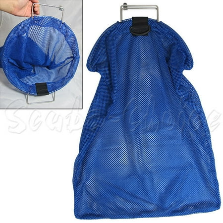 Aluminum Steel Net - Spearfishing 5mm Stainless Steel Wire Handle Blue Fish Bag Net Mesh