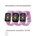 thumbnail image 5 of Gustave Glitter Silicone Apple Watch Bands 38mm 40mm 42mm 44mm Women Men Adjustable Wristband Strap for iWatch Series Ultra SE 8/7/6/5/4/3/2/1 with Stainless Steel Metal Clasp "Pink", 5 of 10