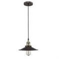 thumbnail image 1 of 9 in. Shade Lighting Butler Industrial-Style 1 Light Rubbed Bronze Ceiling Mini Pendant - Oil Rubbed Bronze, 1 of 1