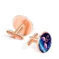 thumbnail image 3 of Flamingo Stylish Shirt Clip and Cufflink Set Made of Stainless Steel for Formal Attire, 3 of 6