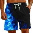 thumbnail image 4 of Midsumdr Mens Shorts 2025 Summer Fashion Flame Printing Hawaiian Beach Shorts Casual Loose Plus Size Outdoor Travel Shorts, 4 of 7
