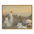 thumbnail image 3 of Drsoum French Vintage Lady Hydrangea Wall Prints Classic Retro Farmhouse Rustic Art 11x14in Natural Framed Decorations for Living Room Bedroom, 3 of 6