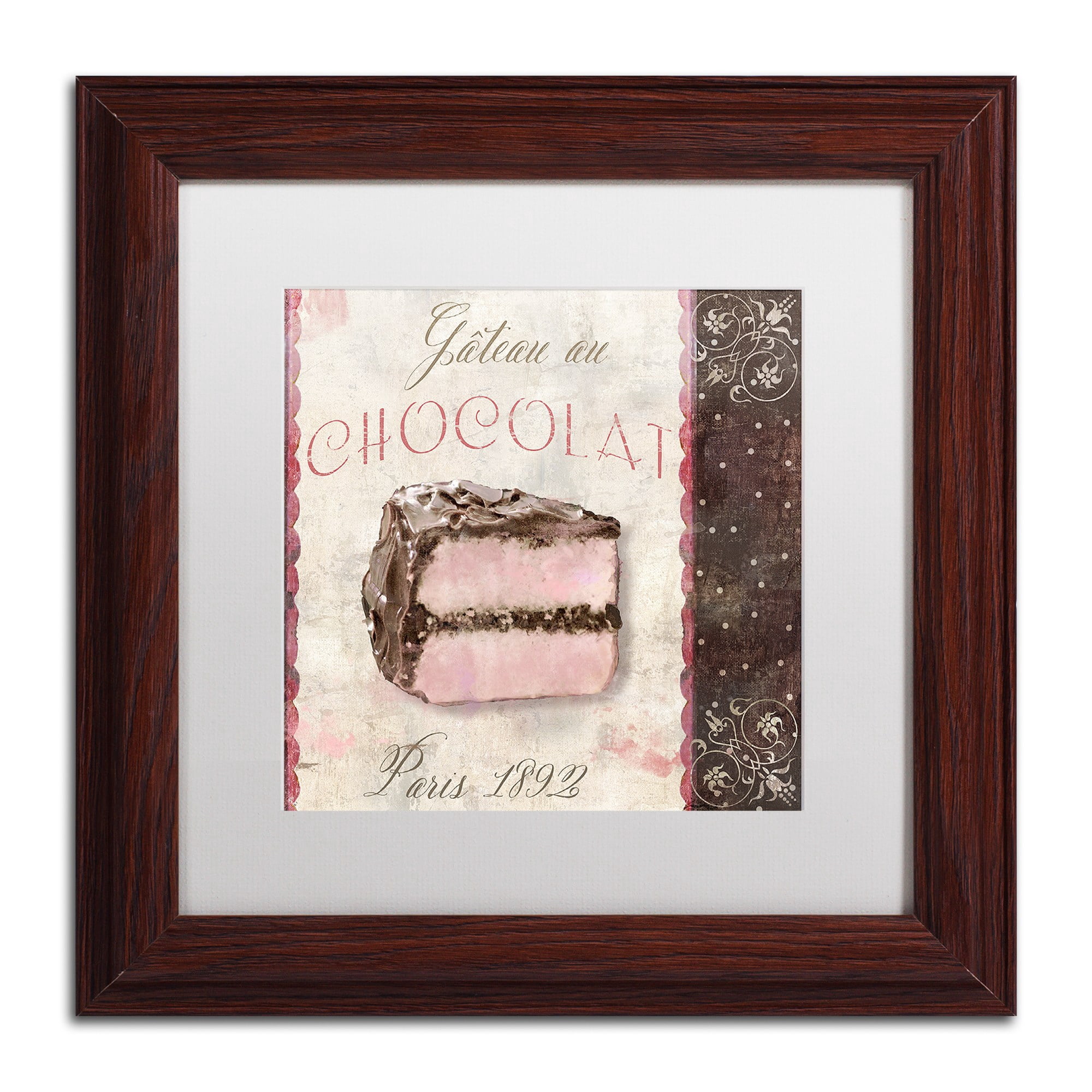Trademark Fine Art "Patisserie XI" Canvas Art by Color Bakery White Matte, Wood Frame